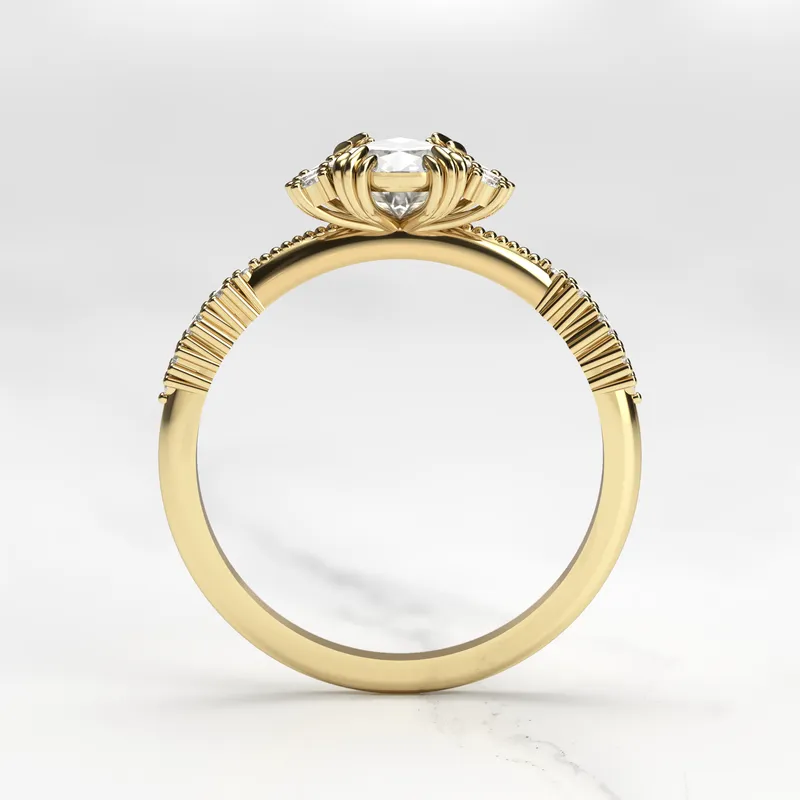 PEAR CLUSTER DIAMOND RING vy 7