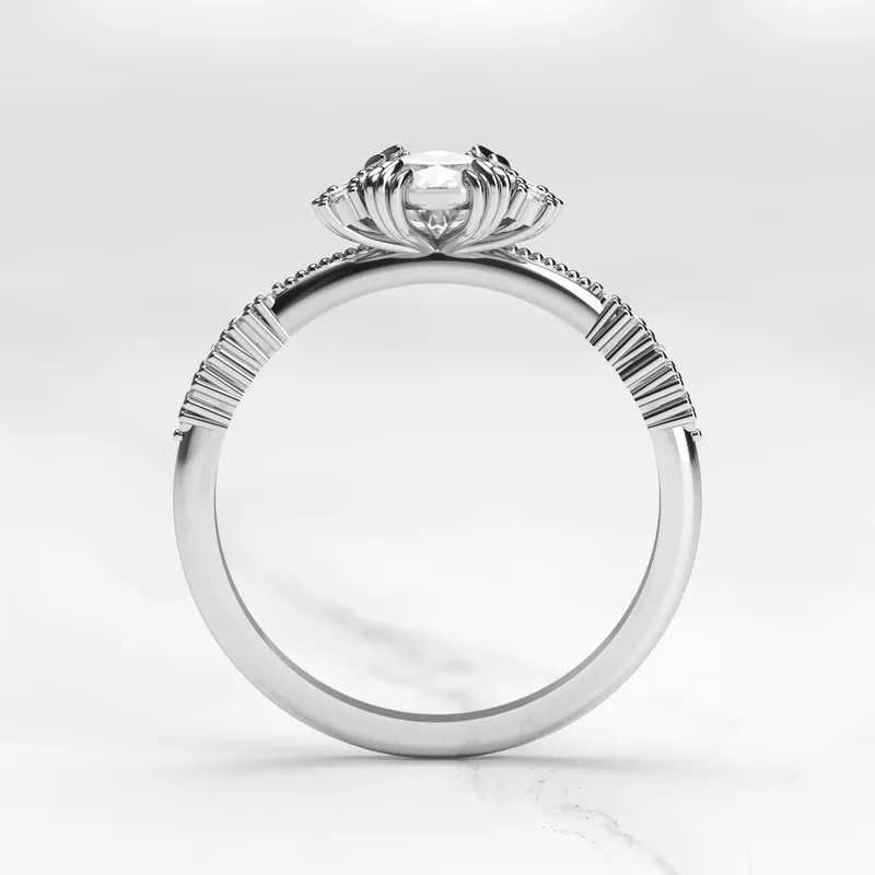 PEAR CLUSTER DIAMOND RING vy 9