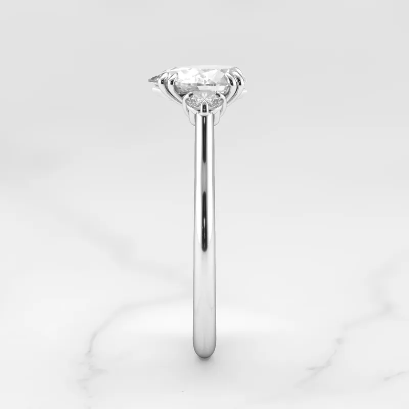 Pear Diamond Ring With Accent Stones vy 11