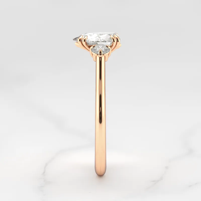 Pear Diamond Ring With Accent Stones vy 12