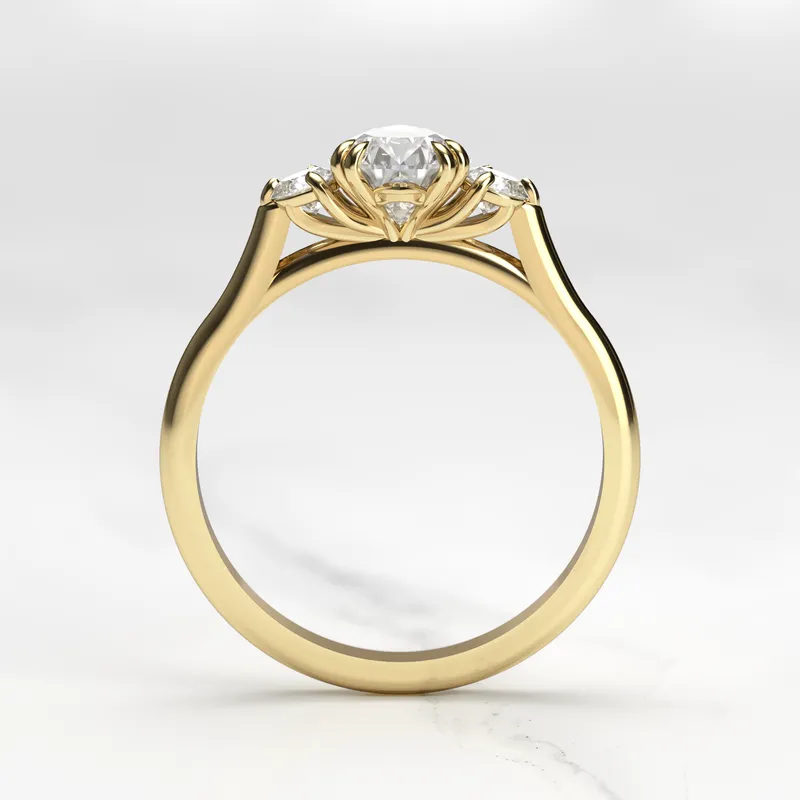 Pear Diamond Ring With Accent Stones vy 7