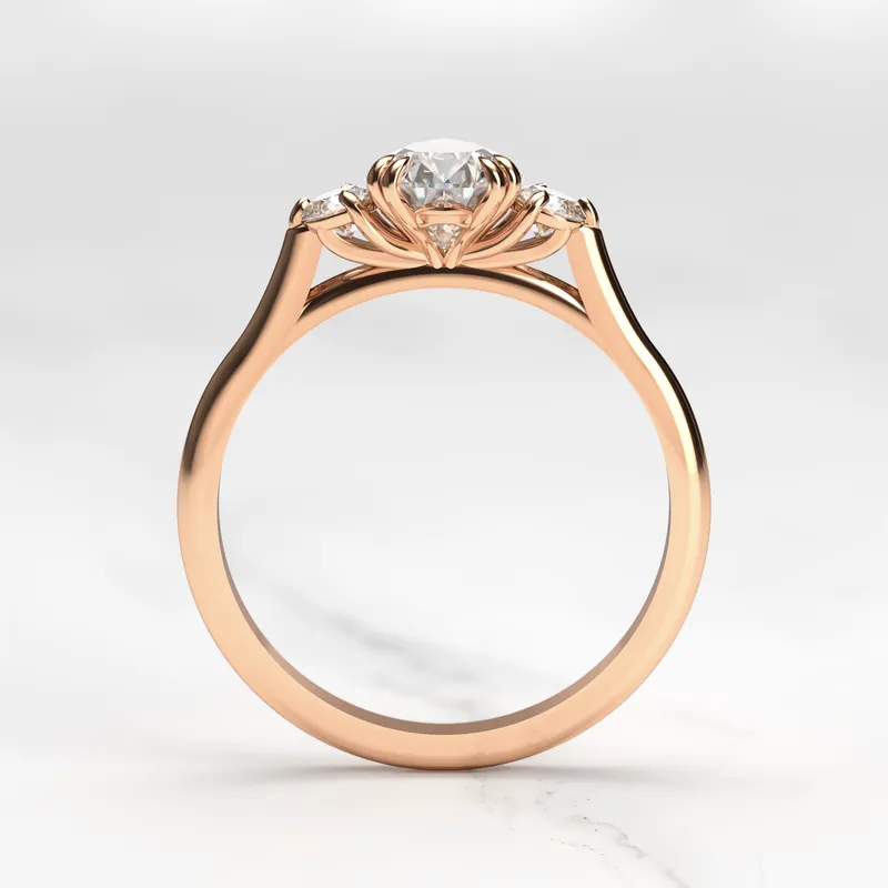 Pear Diamond Ring With Accent Stones vy 9