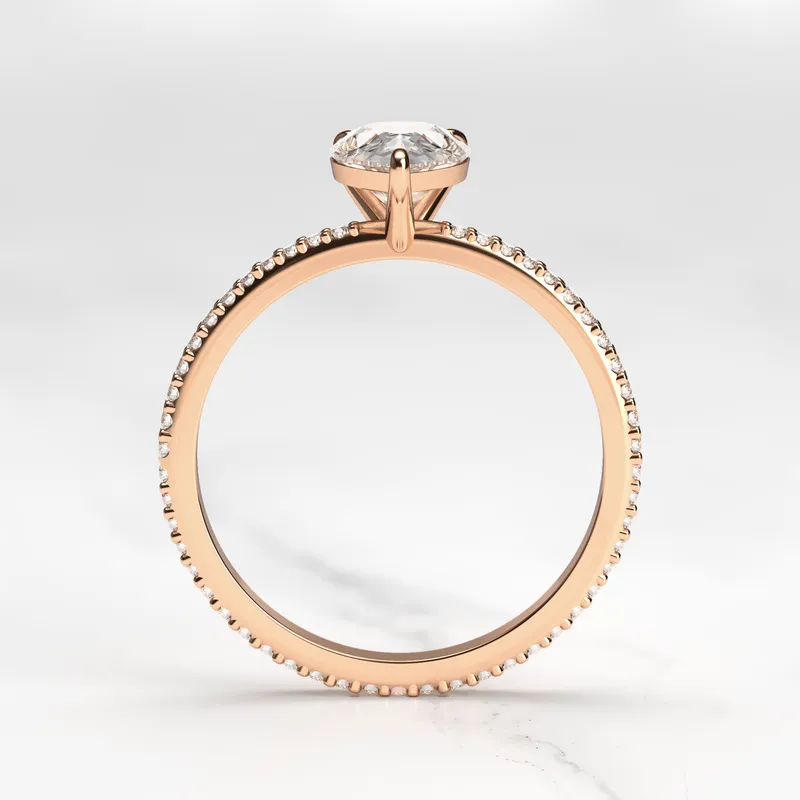 PEAR FULL PAVE DIAMOND RING vy 10