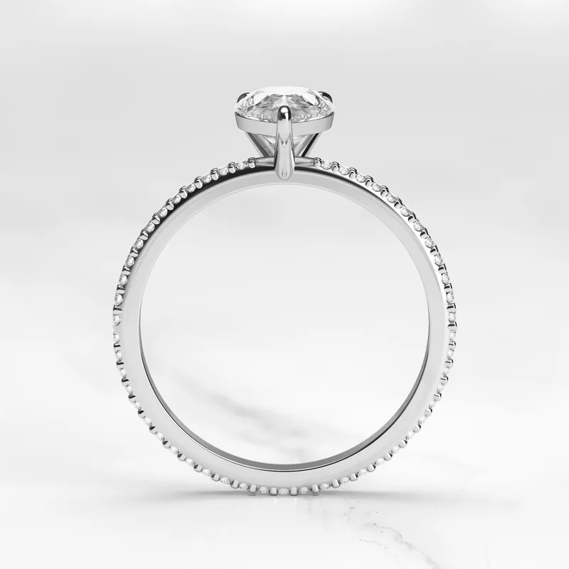 PEAR FULL PAVE DIAMOND RING vy 11