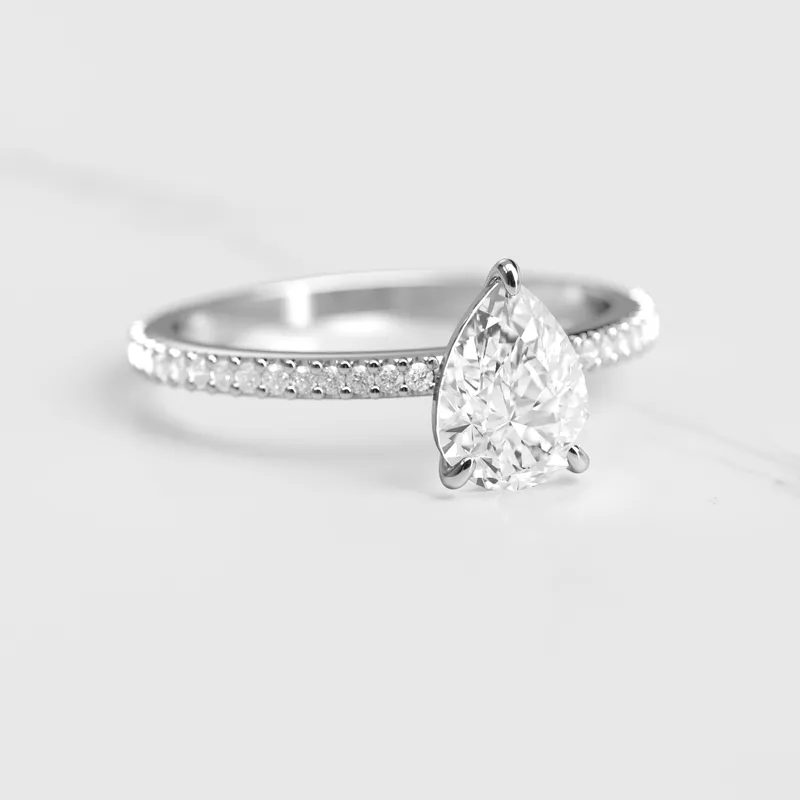 PEAR FULL PAVE DIAMOND RING vy 5