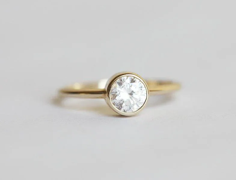 Pia Solitaire Diamond Engagement Ring view 2