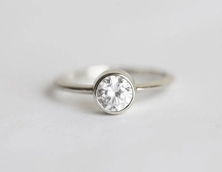 Pia Solitaire Diamond Engagement Ring view 7