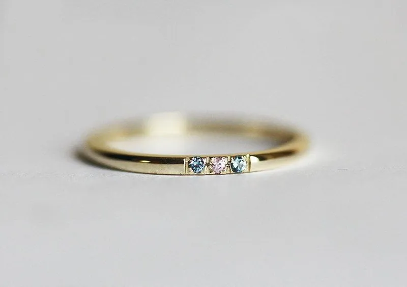 Pink Diamond Ring, Blue Diamond Ring view 5