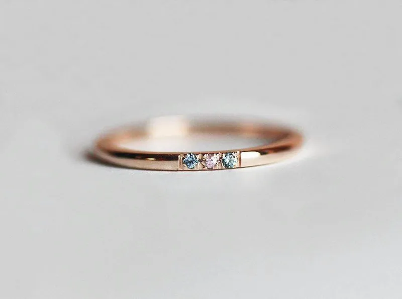 Pink Diamond Ring, Blue Diamond Ring view 6