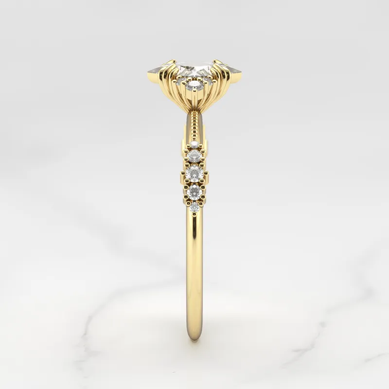 PRINCESS CLUSTER DIAMOND RING vy 10