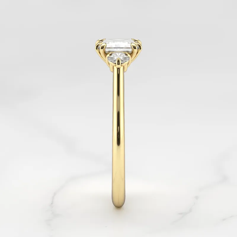Princess Diamond Ring With Accent Stones vy 10