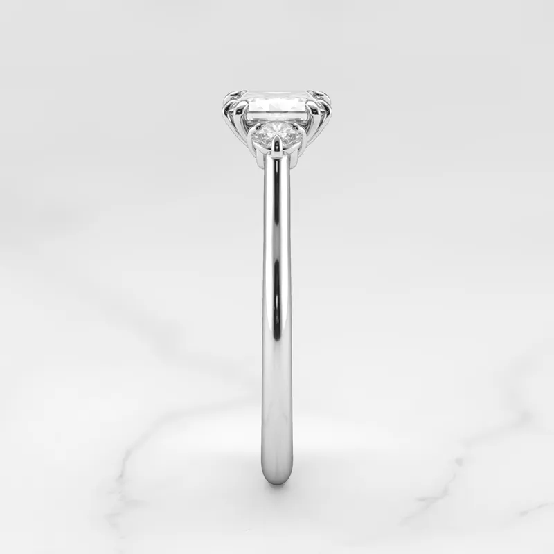 Princess Diamond Ring With Accent Stones vy 11