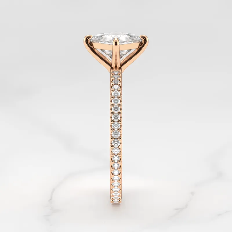 PRINCESS FULL PAVE DIAMOND RING vy 11