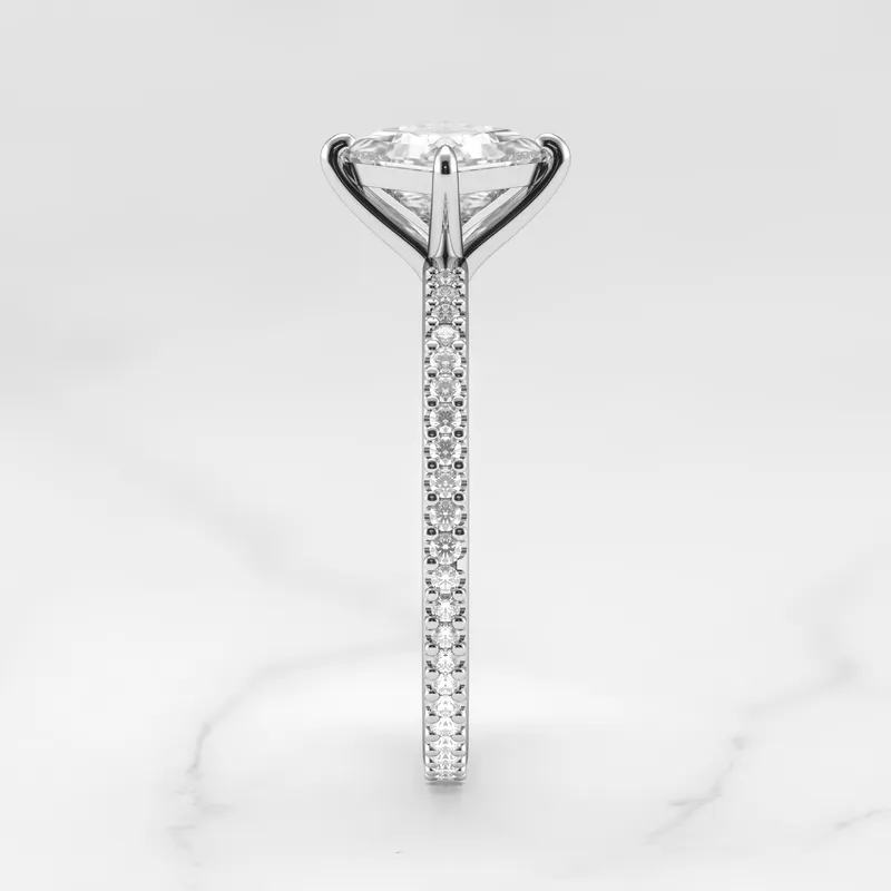 PRINCESS FULL PAVE DIAMOND RING vy 12