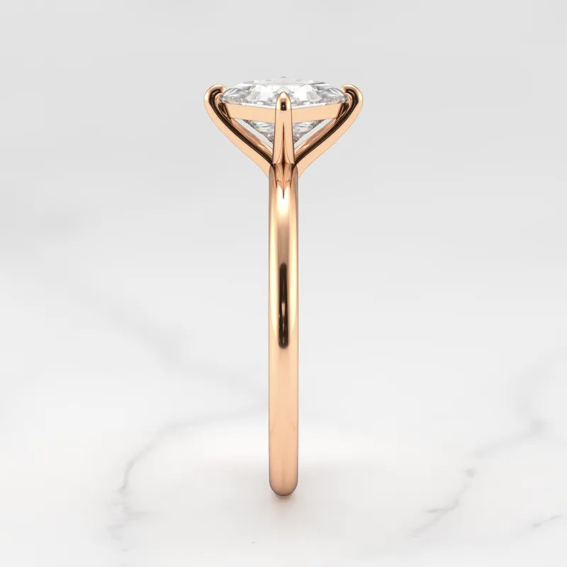 Princess Solitaire Diamond Ring view 11
