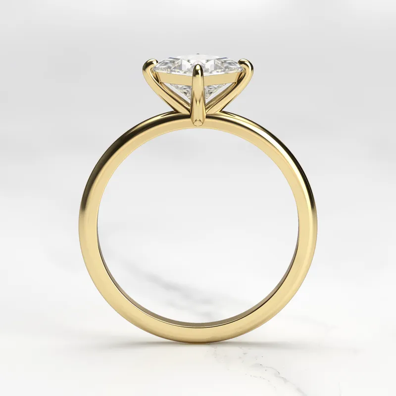 Princess Solitaire Diamond Ring view 7