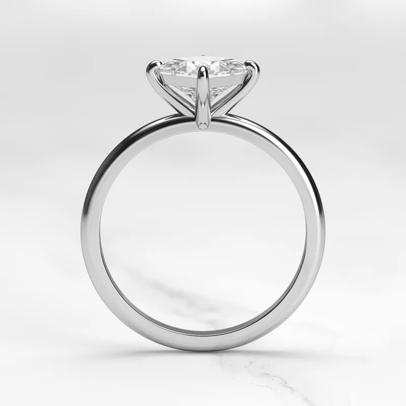 Princess Solitaire Diamond Ring view 9