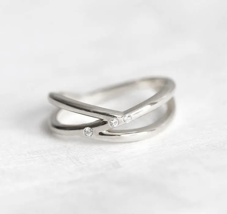 PROMISE RING, 14K GOLD DIAMOND WEDDING RING view 7