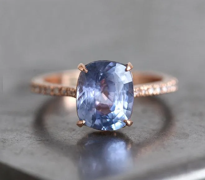 RACHEL CEYLON SAPPHIRE DIAMOND RING vy 4