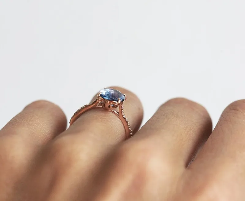 RACHEL CEYLON SAPPHIRE DIAMOND RING vy 5