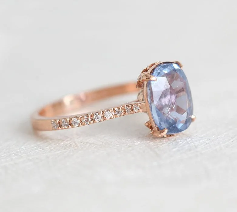 RACHEL CEYLON SAPPHIRE DIAMOND RING vy 6
