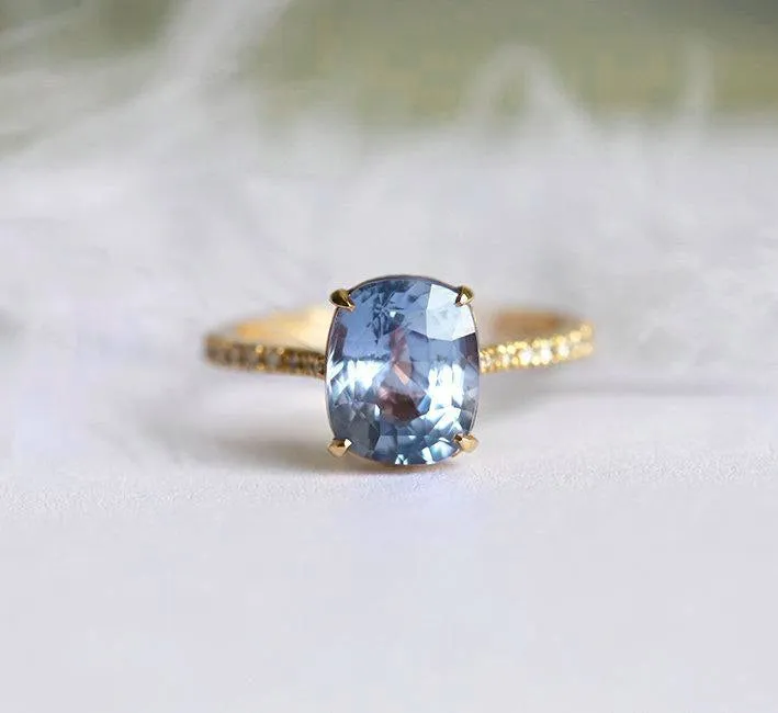 RACHEL CEYLON SAPPHIRE DIAMOND RING vy 8