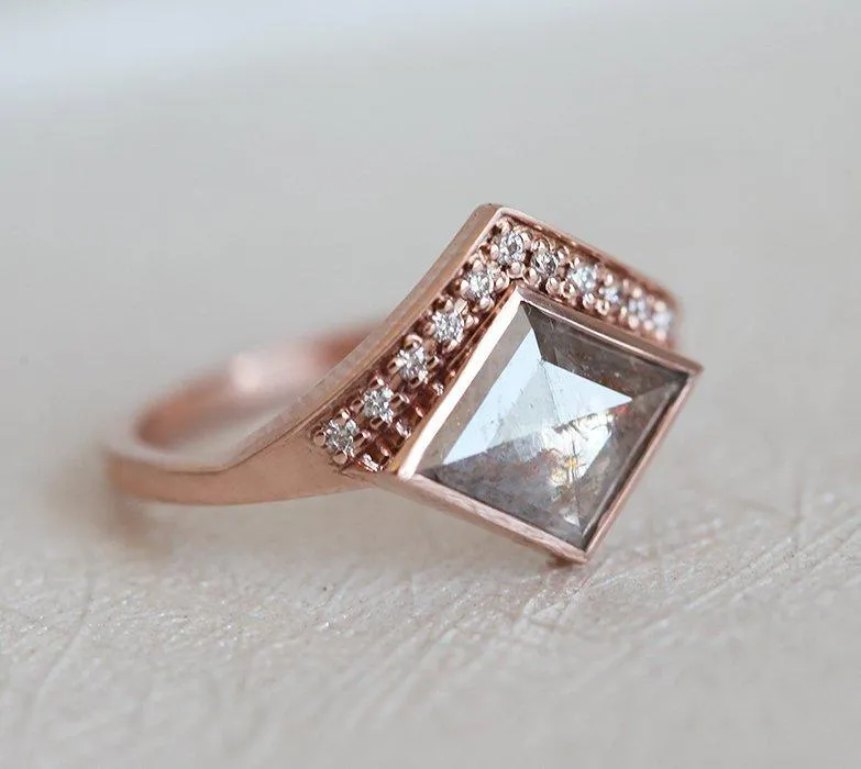 Raido Kite Salt & Pepper Diamond Ring vy 6