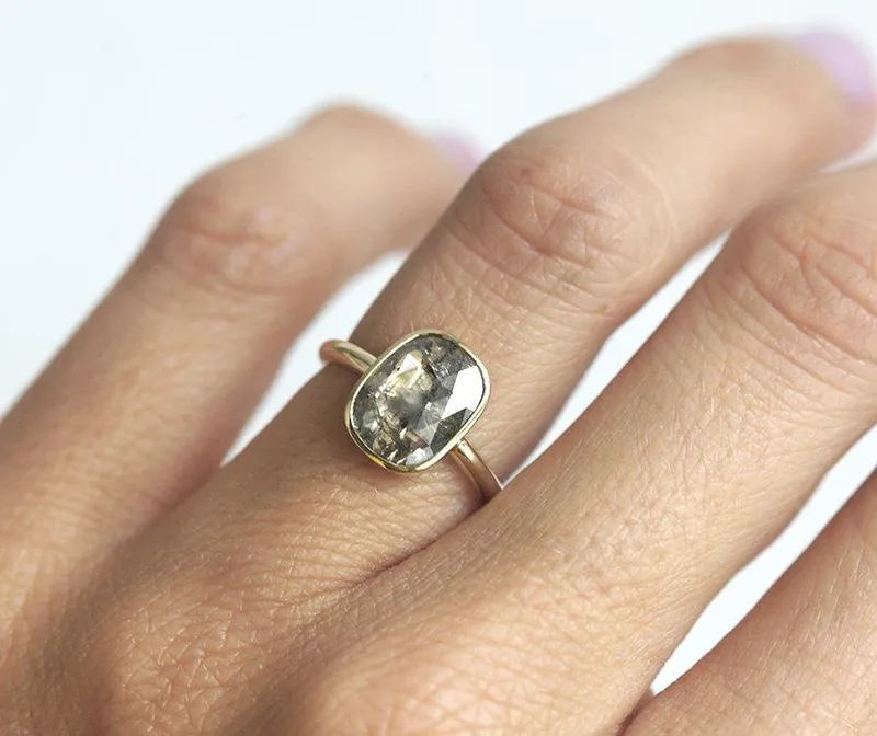 Rebecca Salt & Pepper Diamond Ring vy 3