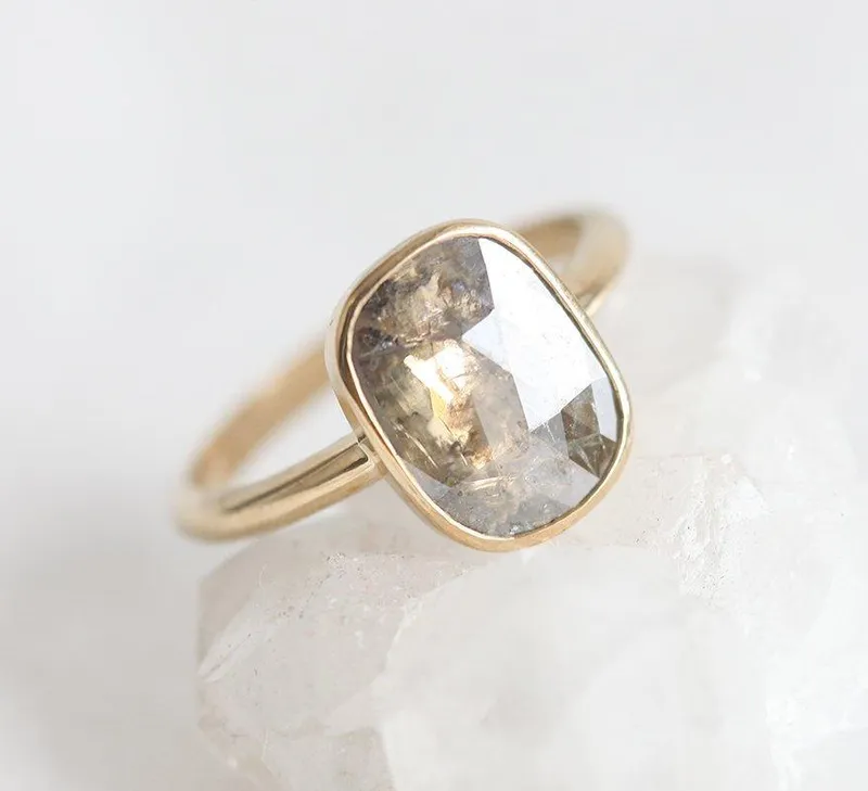 Rebecca Salt & Pepper Diamond Ring vy 4