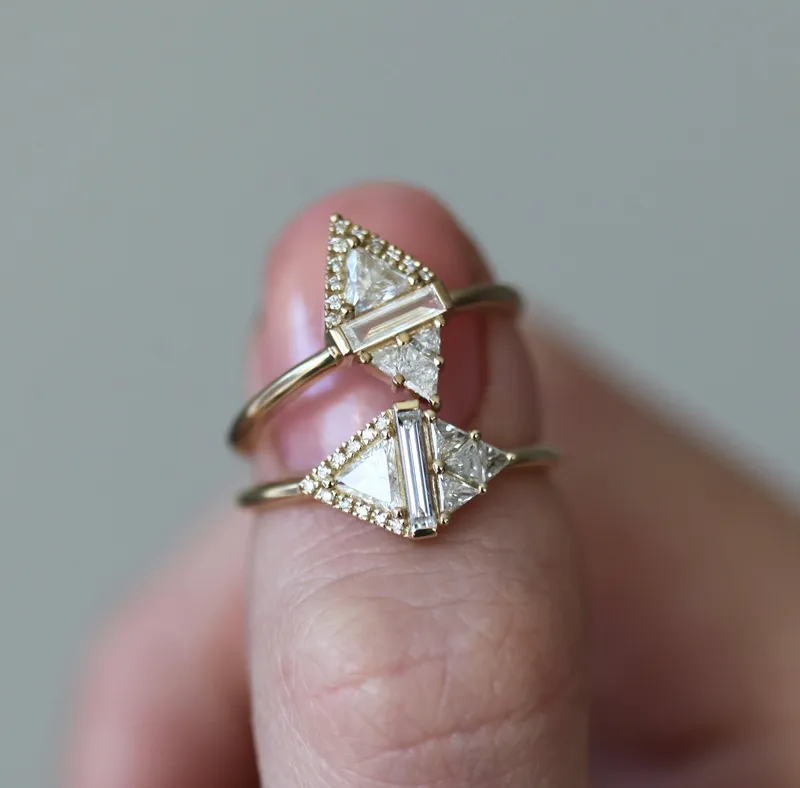 Rhombus Diamond Ring vy 10
