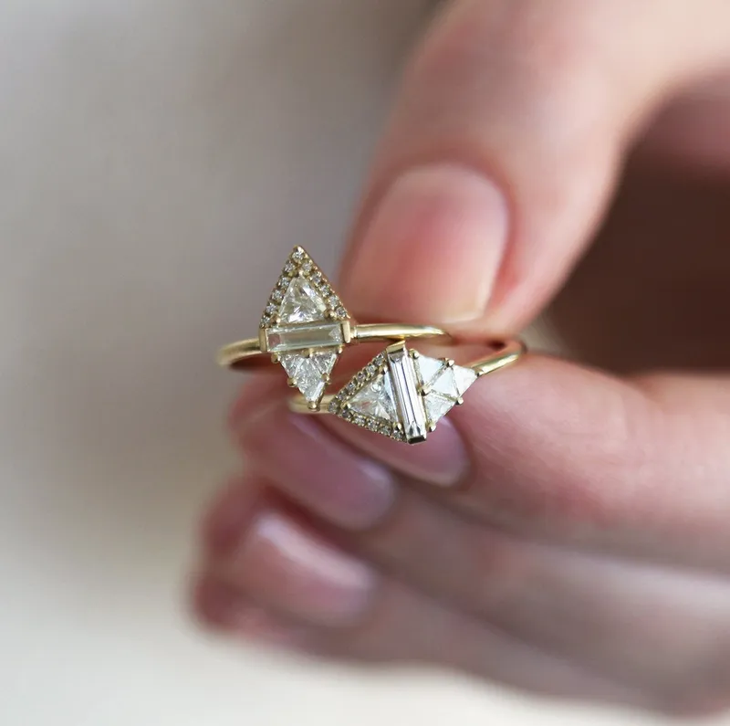 Rhombus Diamond Ring vy 11