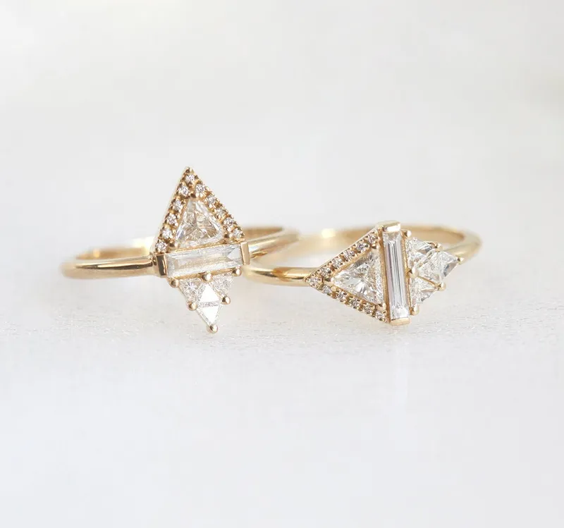 Rhombus Diamond Ring vy 12