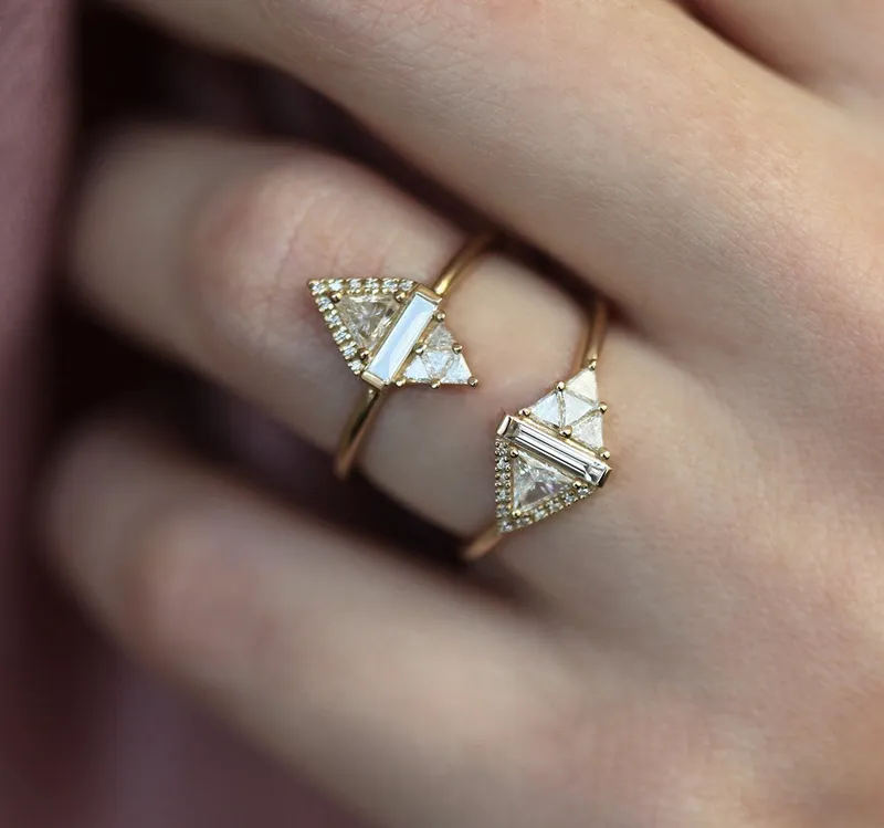 Rhombus Diamond Ring vy 7