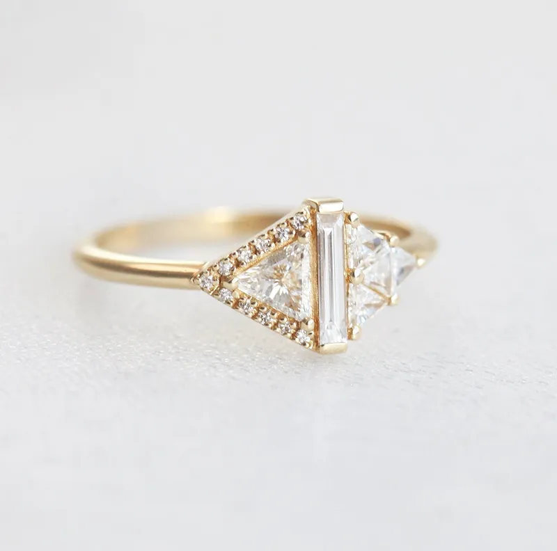 Rhombus Diamond Ring vy 9