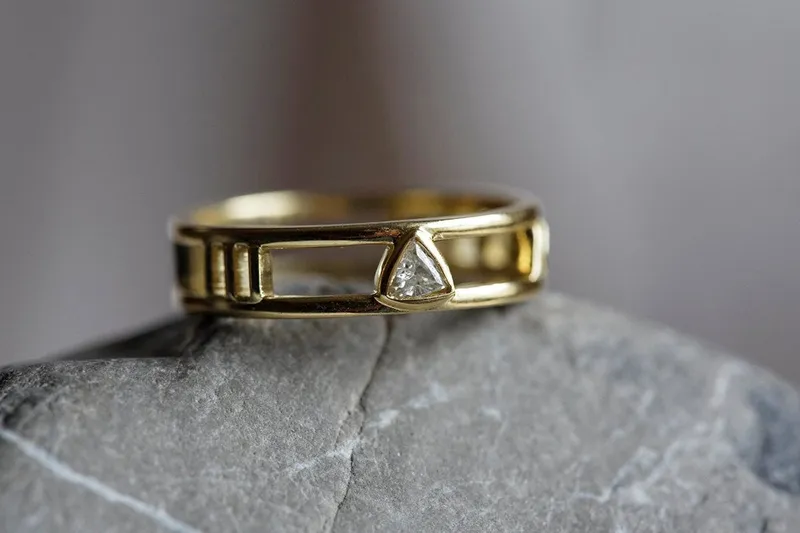 Roman Numerals Band, Roman Numerals Ring view 4