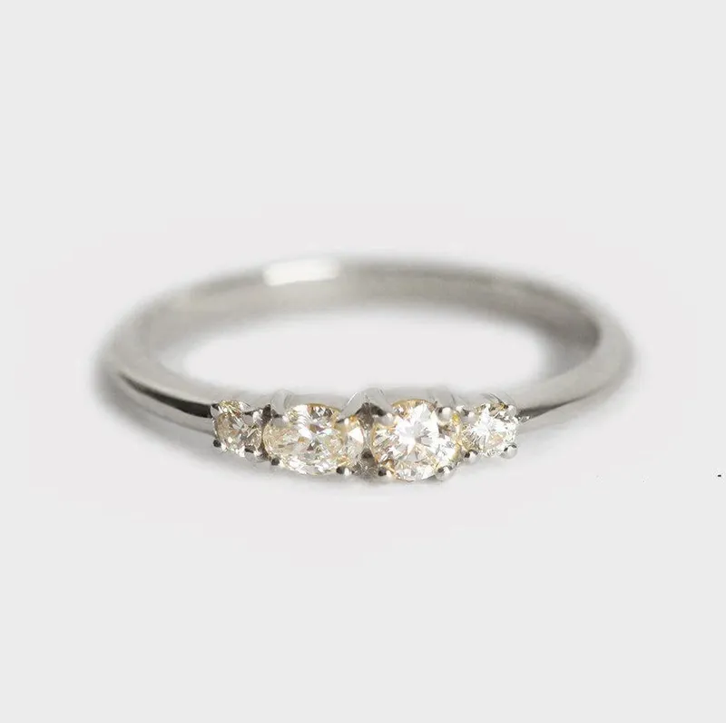 Rory Oval Diamond Cluster Ring view 5