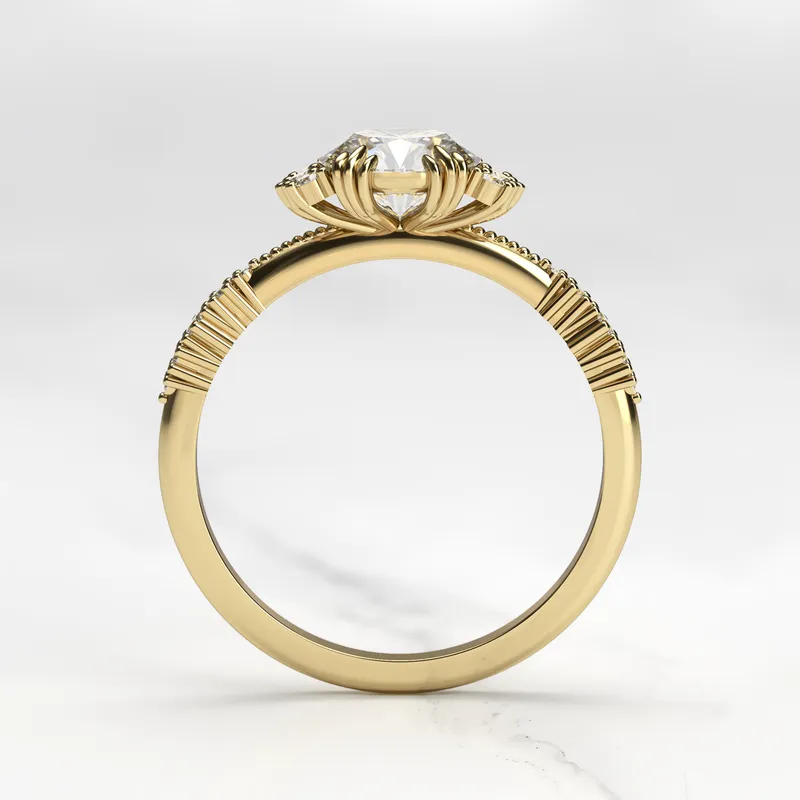 ROUND CLUSTER DIAMOND RING vy 7