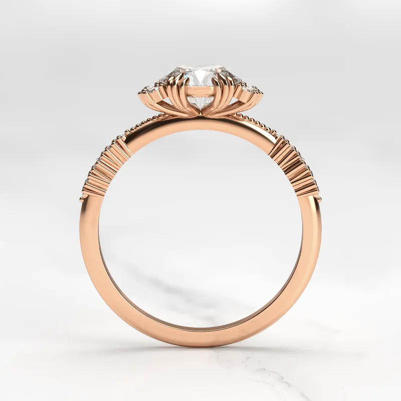 ROUND CLUSTER DIAMOND RING vy 8