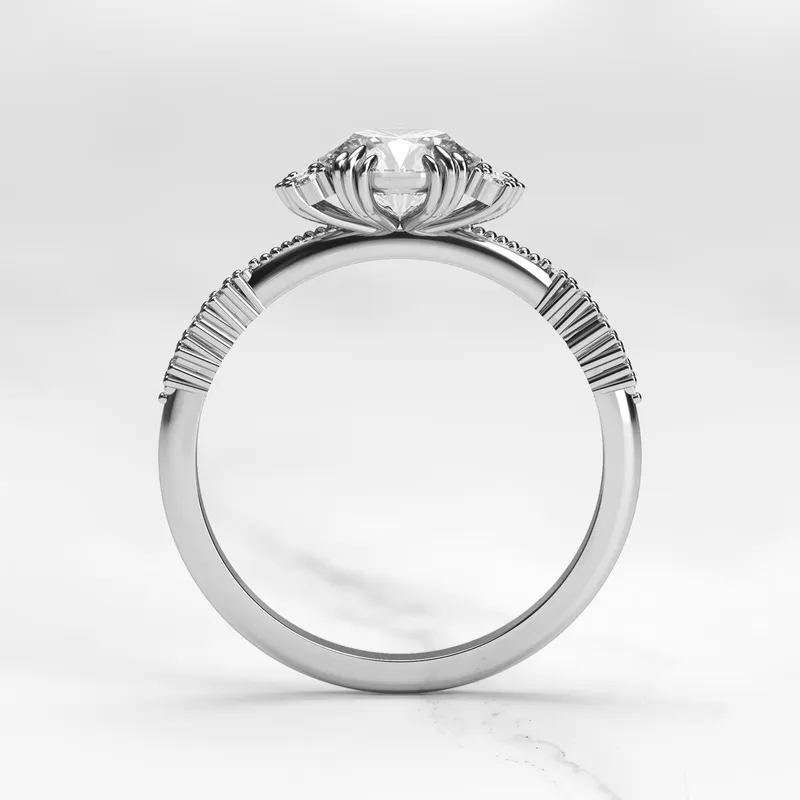ROUND CLUSTER DIAMOND RING vy 9
