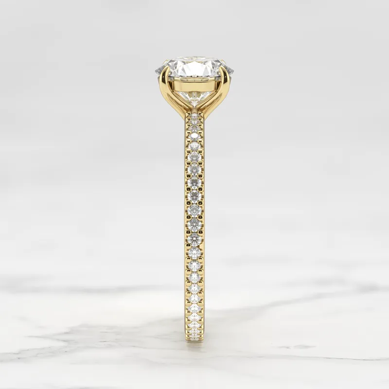 ROUND FULL PAVE DIAMOND RING vy 6