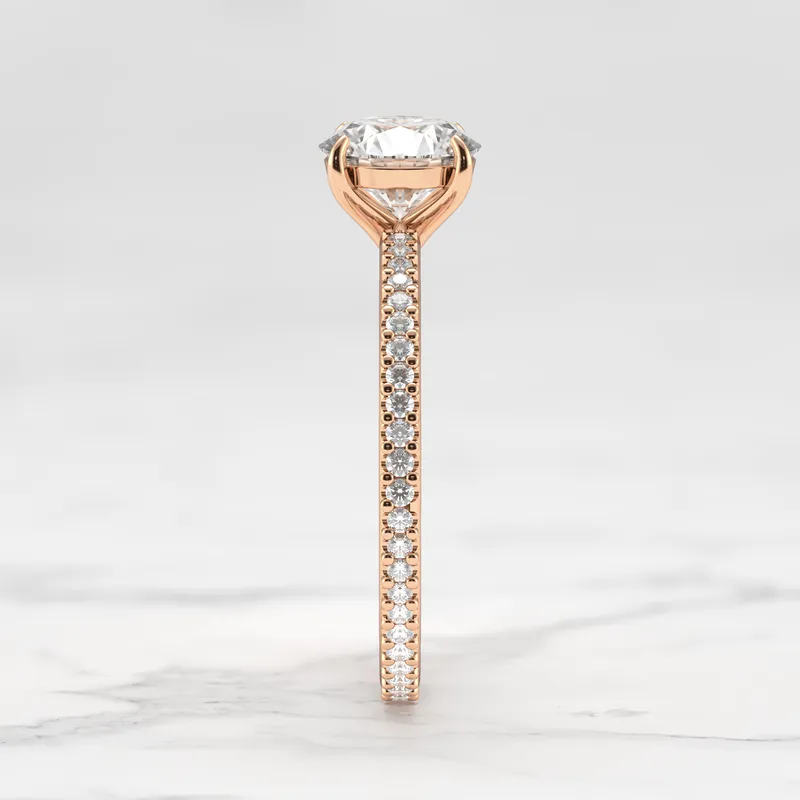 ROUND FULL PAVE DIAMOND RING vy 7