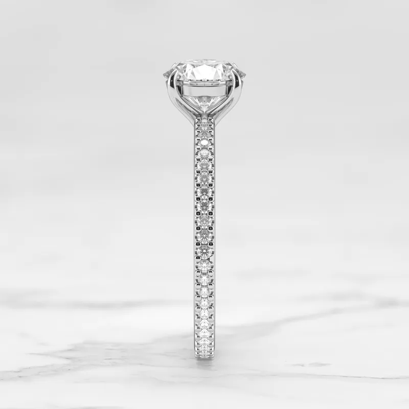 ROUND FULL PAVE DIAMOND RING vy 8