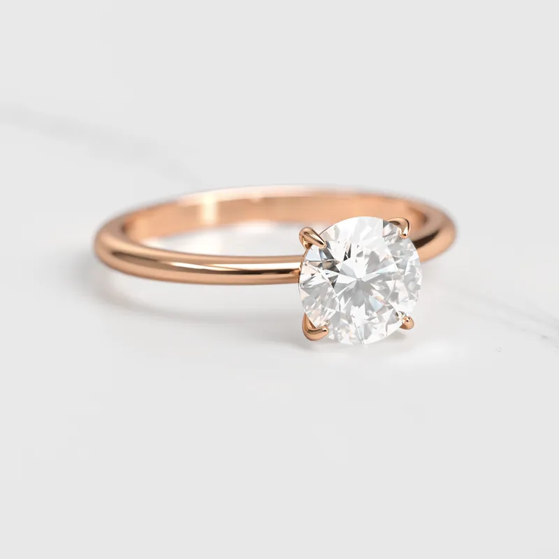 Round Solitaire Diamond Ring view 5