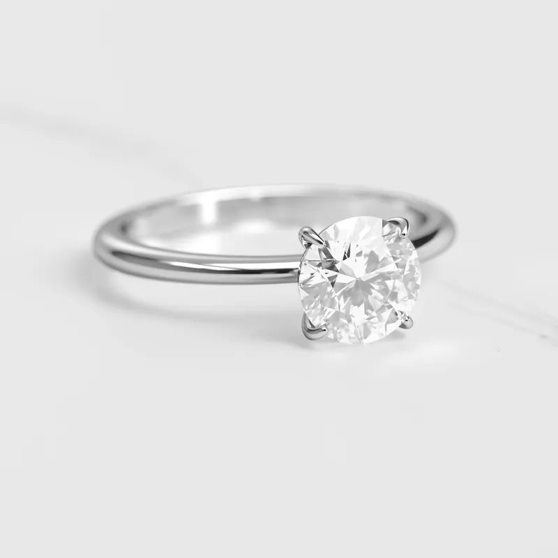 Round Solitaire Diamond Ring view 6