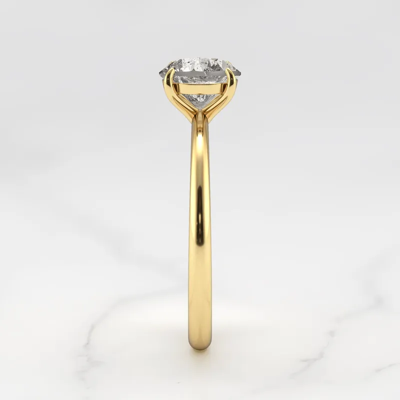 Round Solitaire Salt And Pepper Diamond Ring vy 11