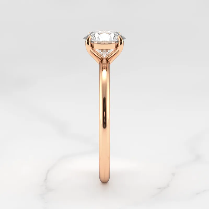 Round Tapered Solitaire Diamond Ring vy 7