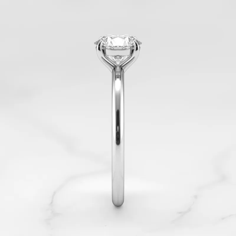 Round Tapered Solitaire Diamond Ring vy 8