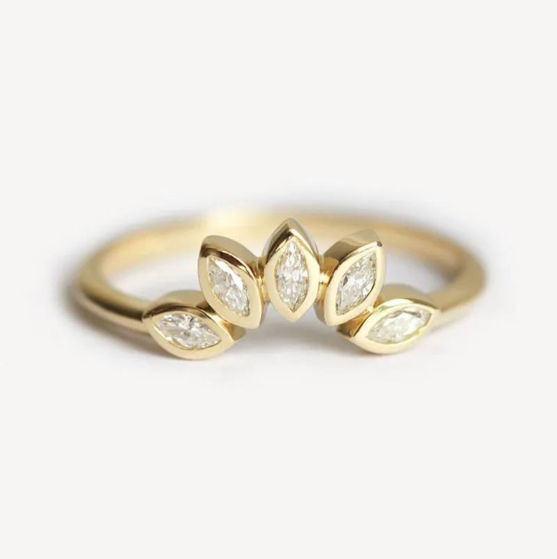 Ruby Ring Set, Bridal Set vy 5