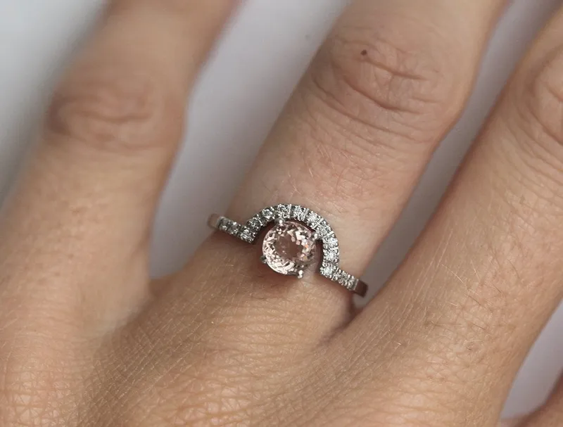 SABRINA MORGANITE RING vy 2