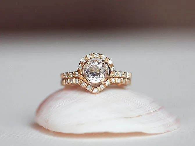 SABRINA MORGANITE RING vy 5